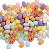 100pcs Easter Mini Eggs Decorations for Kids Easter Day,Artificial Bird