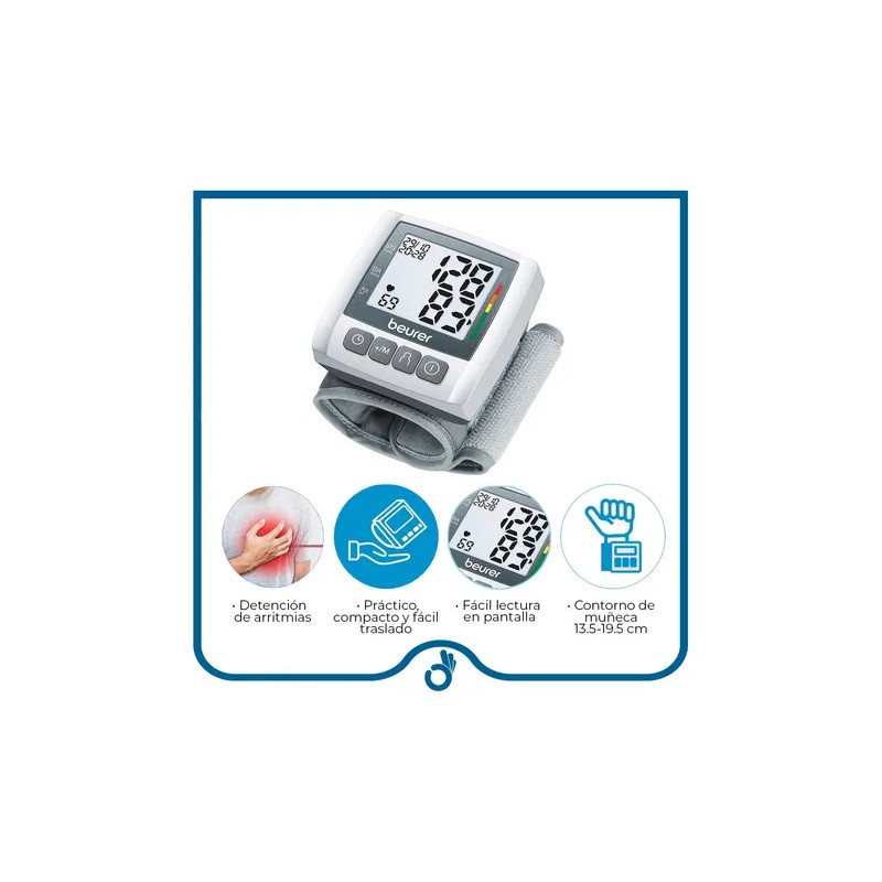 Kit Monitor De Presin Mueca Termmetro Digital Gratis Blanco