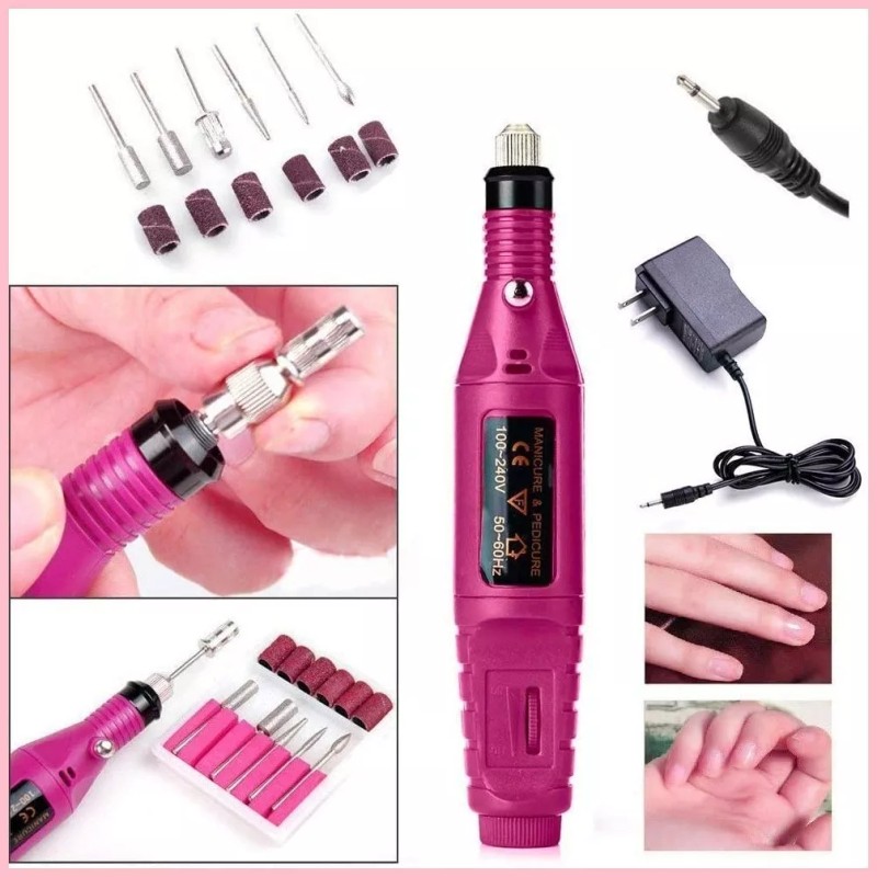 INVDISA Kit De Manicura, Máquina Pulidora Profesional - N U