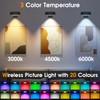 SIXDEFLY RGB Magnetic Suction Spotlight - Battery-Powered, Wireless, Remote Control