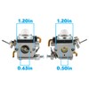 CARBBIA 574386701 Carburetor with Tune-Up Kit Carb Compatible with Husqvarna