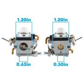 CARBBIA 574386701 Carburetor with Tune-Up Kit Carb Compatible with Husqvarna 122C 122LDX 122LK 22cc String Trimmer Engine 581734301