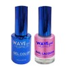 WAVEGEL Soak-Off Gel & Nail Lacquer Matching Duo Set -
