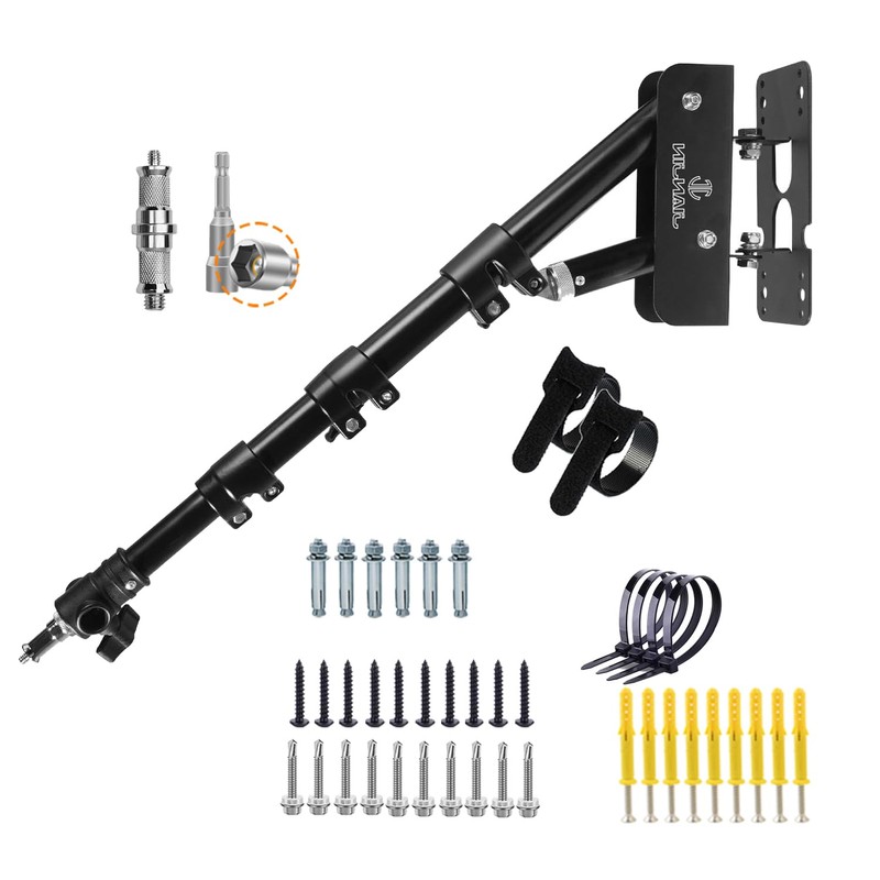 Wall Mount Triangle Boom Arm 51.2inch (43.3)