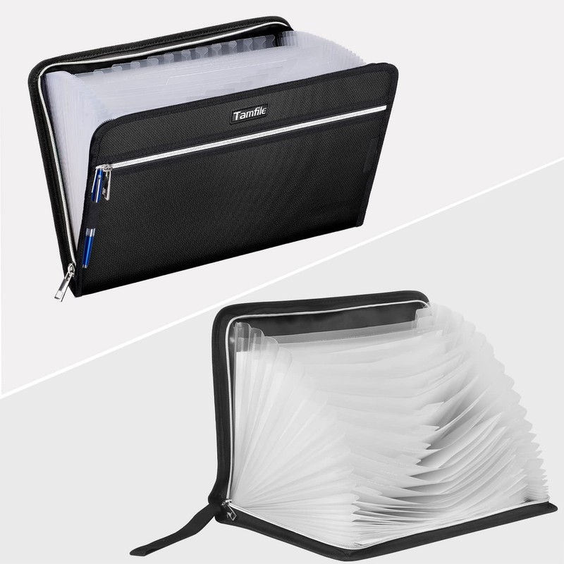 Tamfile Fireproof Waterproof Safe Expanding File Folder Accordion Document Organizer