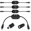 DALQUIS 4 Pcs DC12V-24V LED Strip Lights Dimmer Switch, PWM