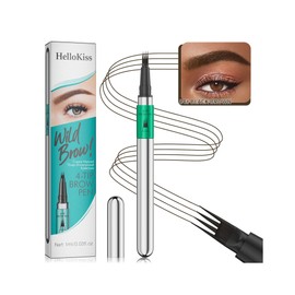 DLZZRS 4-Tip Eyebrow Pencil, Eyebrow Microblading Pen 4 Point Brow Pen, Lift & Snatch Eyebrow Eye Makeup, Long-Lasting Waterproof & Smudge-proof Eyebrow Pencil for Women(#04)