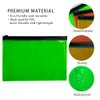 TotePrint 6 Pack Neon Zipper Cosmetic Bag,8.26"x5.5",Travel Small Storage Bag