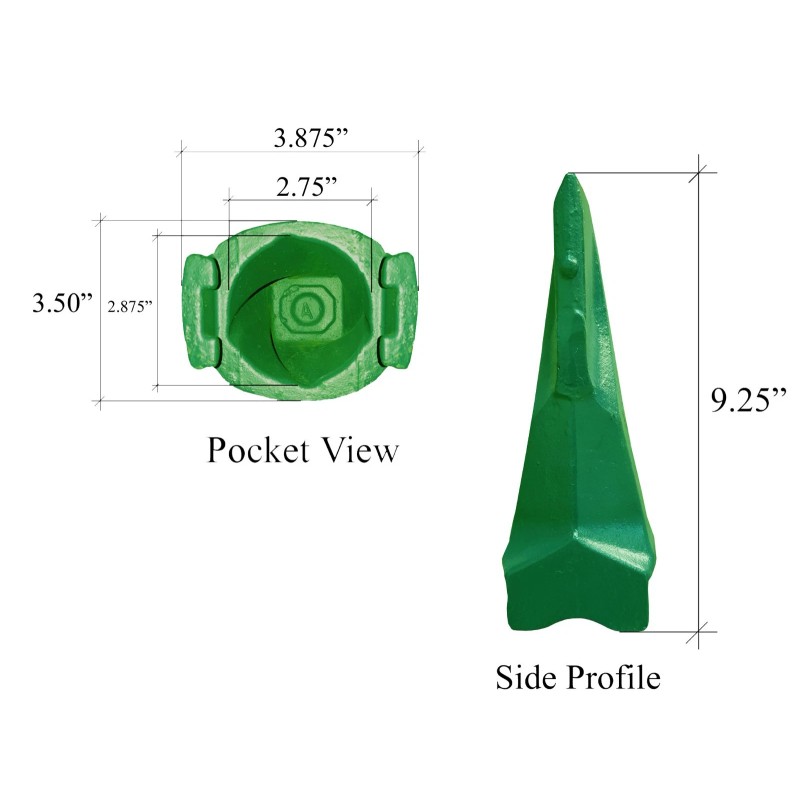 3 - Excavator, Loader Bucket Dirt Tooth - V29SYL