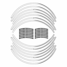 labelbike - Stripes Stickers for Rims 17-19 Motorcycle Wheels Compatible with Ducati MULTISTRADA 950 from 2017