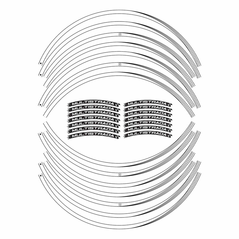 labelbike - Stripes Stickers for Rims 17-19 Motorcycle Wheels Compatible