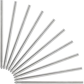 4 in 1 Multi Function Refillable and Retractable Multi Color Pen Refill,Black Red Blue Ballpoint Pen Refill, Multicolor Pen Gift for Journaling (10 Blue)