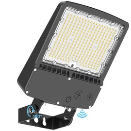 HYPERLITE LED Parking Lot Light - 200W 30000lm UL Listed Led Flood Lights Outdoor with Adjustable Trunnion Wall Mount - Waterproof Commercial Street Area Lighting with Photocell for Barn Yard Garage