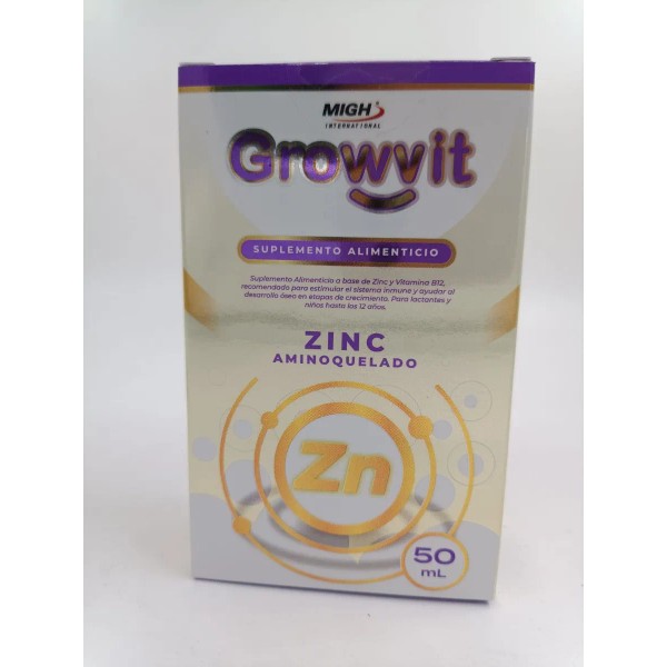 Growvit Multivitaminico Infantil Zn Zinc Aniquelado Sabor Natural