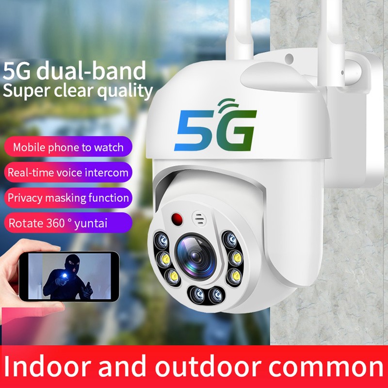 5G Dual Band Wifi Camera Ultra Clear Outdoor Security Camera