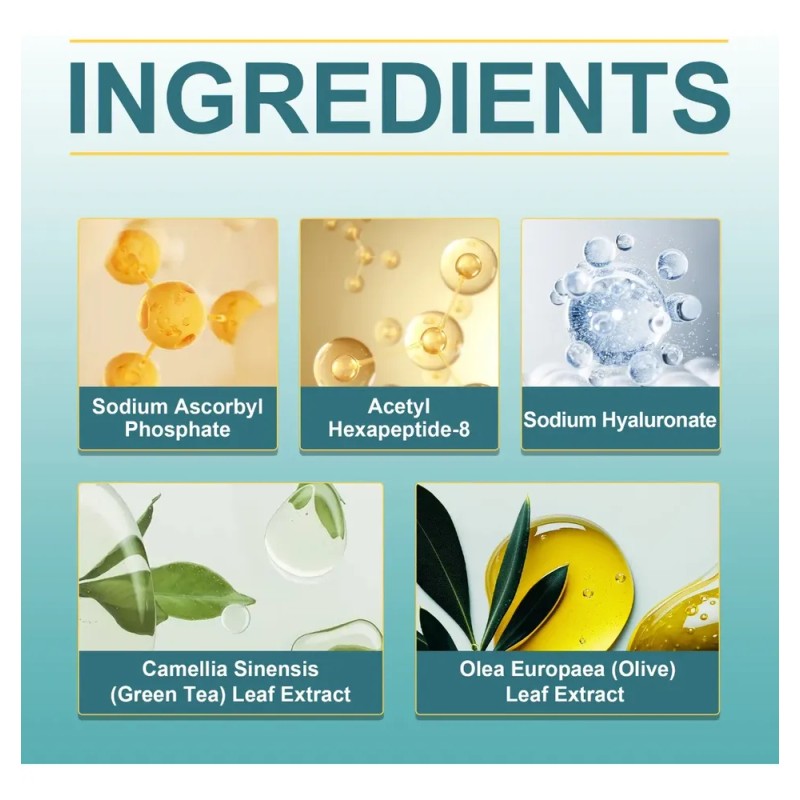 Sérum Facial Con Vitamina C, Péptidos Hidratantes Y Bhcp