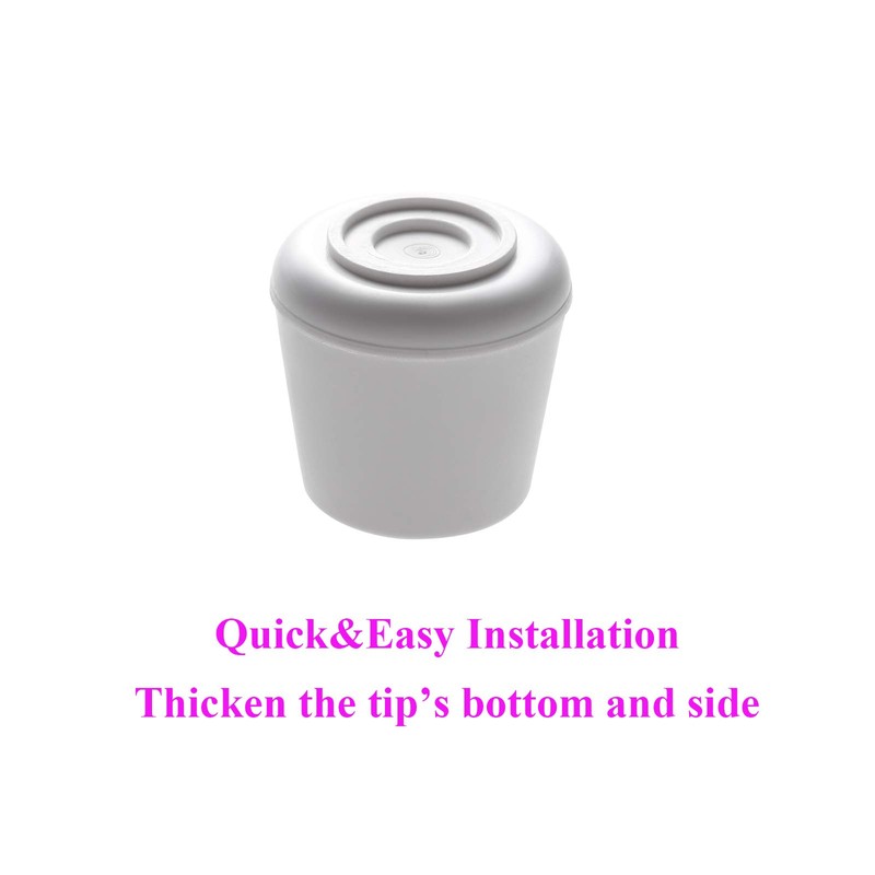 Furnigear Chair Leg Tips Caps Non-Slip Rubber Leg Tips 7/8”