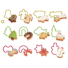 Tescoma Plastic Cookie Cutter, Red/Green/Yellow, 22.1 x 13.1 x 3.8 cm
