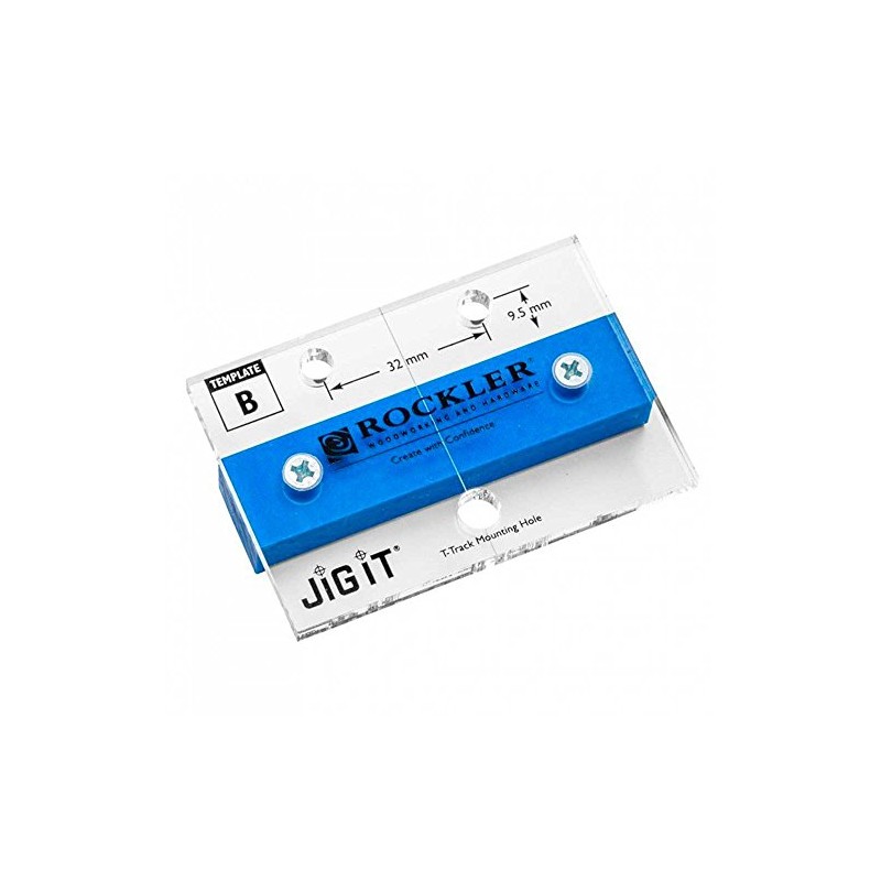 Jig IT Hinge Mounting Plate Template B – T-Track Mounting