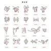 Sucodver Nail Parts Bowknot Rhinestone 3D Small Large Glitter Mix