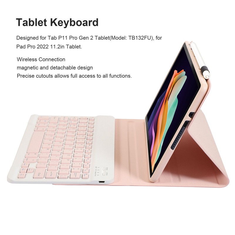 Tablet Keyboard Magnetic Protective Case BT Connection Wireless Keyboard for
