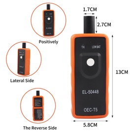 ZXShow EL-50448 TPMS Orange OEC-T5 RDKS Anlernsystem El-50448 RDKS anlerngerät lernsystem Lerninstrument zum Zurücksetzen des Reifendrucks