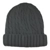 Angela & William Cuffed Beanie Sweater Hat Thermal Insulation Black