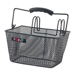 Point 05103000 Children's Bicycle Basket for Front Hang over the Handlebars 23 x 16 x 13 cm Black