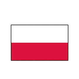 MAGNET Polish Flag Poland Magnetic Vinyl Car Fridge Sticks to any Metal Surface 5"