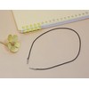 ONLYKXY 40pcs Black Elastic Cords with Metal Ends 37cm Soft