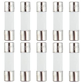HUAREW F8AL250V 10 Pcs 5 x 20 mm 0.2x0.78 inch Fast Blow Ceramic Tube Fuses 8A 250V