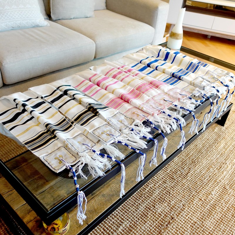 Jesus Name Prayer Shawl Tallit 72"x 22" with Bag For
