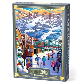 Boardwalk Puzzles Premium Featherlight Unique Playing Cards, Fun Themed Deck for Home and Travel | Park City Winter