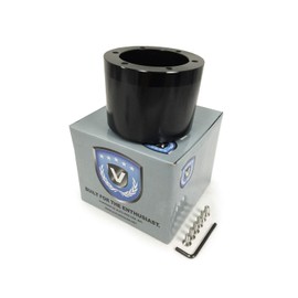VSW Steering Wheel Hub Adapter 6 Bolt (Black) Compatible with 1959-1974.5 VW with 13/16 Spline STH1028BLK