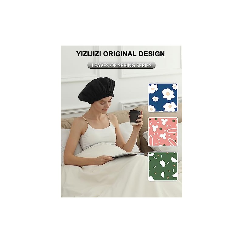 Gorro Ducha Gorros Mujer Reutilizables Impermeables Dos Capas Grandes Adecuados