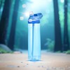 TCKJ 25oz Water Bottle with Straw, Clip, Handle & Marker,