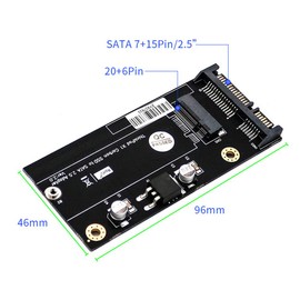 HLT X 1 Carbon 20+6 Pin SSD to SATA 2.5 Adapter for Thinkpad Lenovo