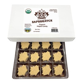 Sapsquatch Organic Maple Candy - 5 Ounces - Pure Maple Syrup Sugar Leaf Candy