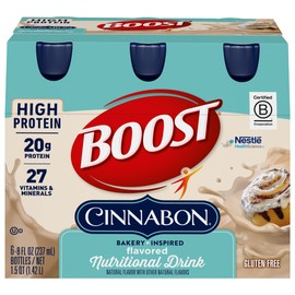 BOOST High Protein Nutritional Drink (Cinnabon, 6 count (Pack of 3))