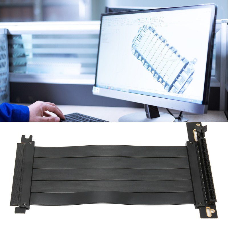 PCIE 4.0 X16 Extender Riser Cable Plug and Play High