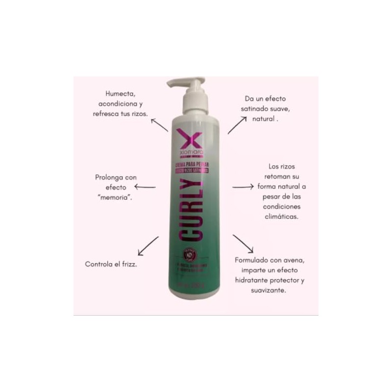 Xiomara Crema Para Peinar Curly Efecto Rizos Platinados Xiomara