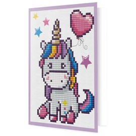 DIAMOND DOTZ Painting Kit, Greeting Card, Welcome Baby, 12.6 x 17.7cm