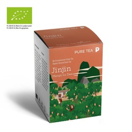 Pure Tea Organic Jinjin Mango Lu Dao 15 tea bags (green tea), 1 piece / 퓨어티 유기농 진진 망고 루 다오 15티백(녹차), 1개