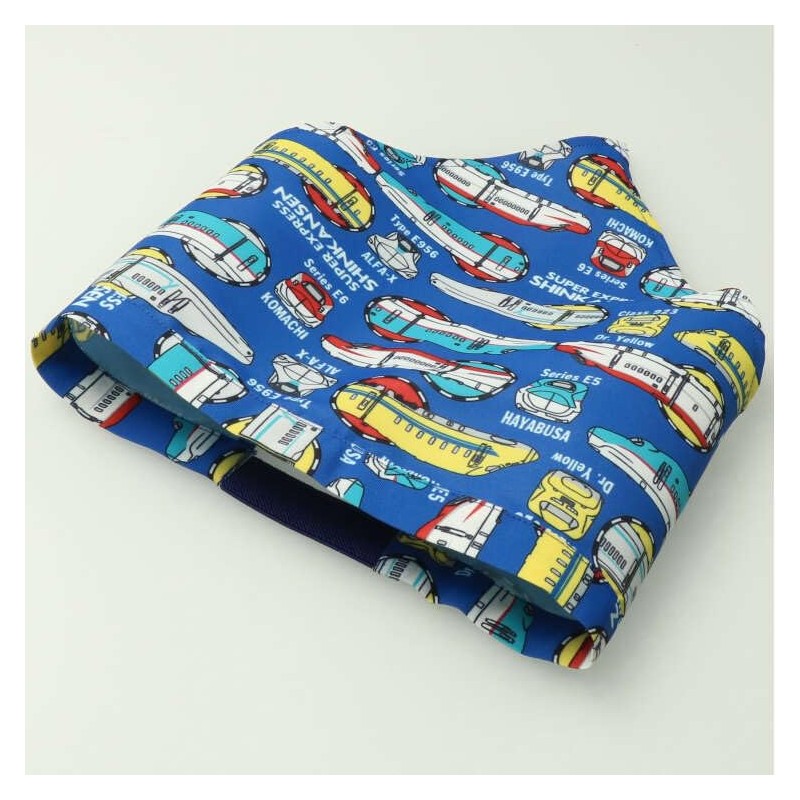 Mujon B13899 Apron with Bullet Train Pattern B L Boys,