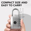 Padlock (2 Pack) 4 Digit Combination Lock - for Gym