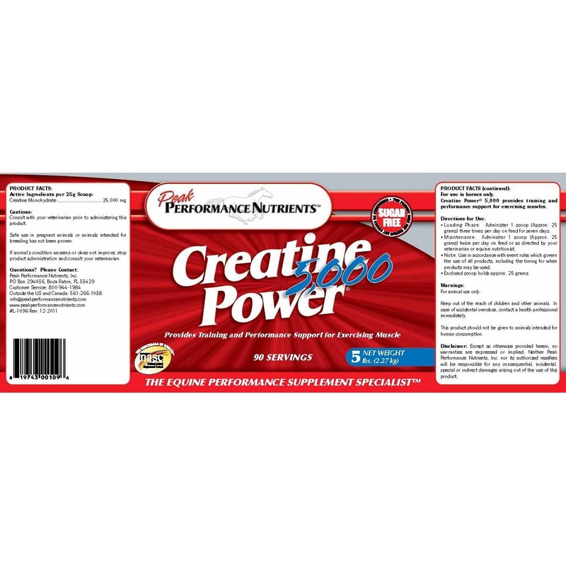 Peak Performance Nutrients Peak Performance Nutrients Creatine Power 5000 5