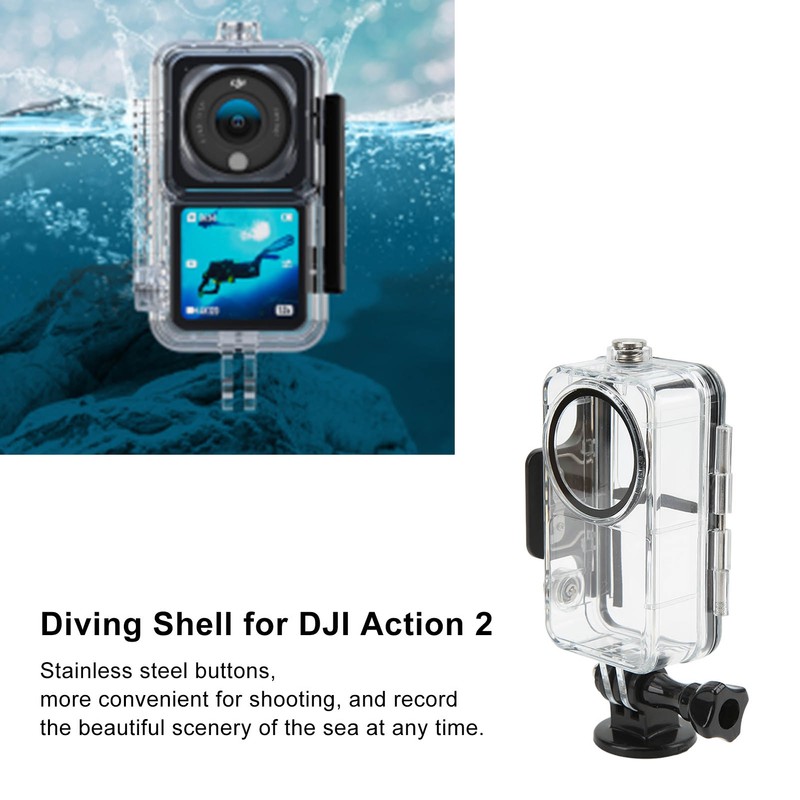 Waterproof Case Diving Shell 45m Housing for DJI Action 2