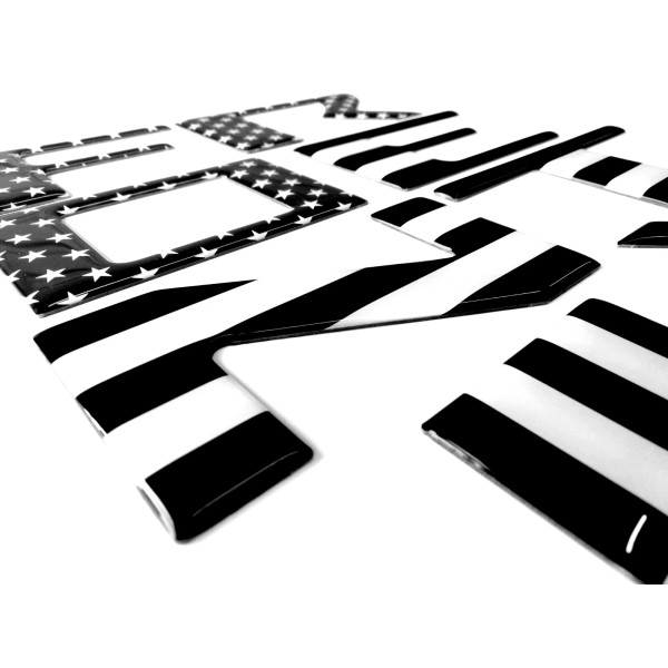 AFX-TRIMS FOR NISSAN FRONTIER 2025 US BLACKOUT FLAG 3D RAISED