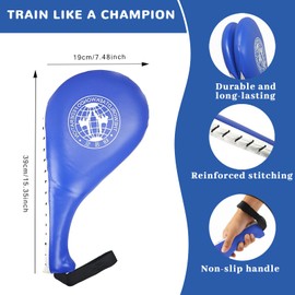 2-in-1 Taekwondo Training Set: Rebreakable Breaking Board & Kick Target Pad, Taekwondo Breaking Boards for Kids& Adults, Martial Arts Karate Boxing Sparring Gear