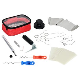 MULTIPICK Door Opening Tool Set [40 Pieces] Lock Pick Set Professional Including Door Latch Glider, Door Opener Card, Door Latch Wire, Lock Picks and More – Locksmith Tool Set & Door Opening Set